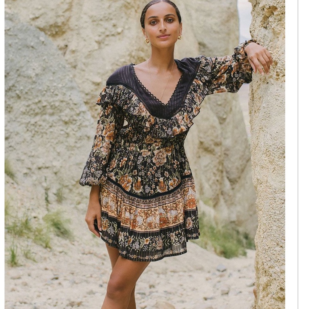 Spell Mystic Mini Dress in Nightshade